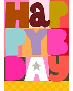 Papersalad Happy Birthday Pink Text
